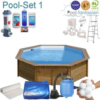 Gre Holzpool Lilli ca. 280 x107 cm Set 1
