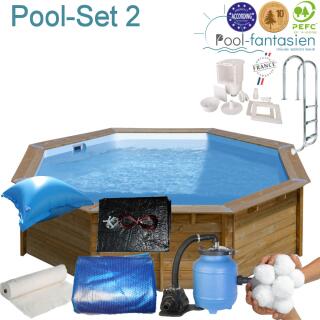 Gre Holzpool Lili 2 ca. 280 x107 cm Set 2