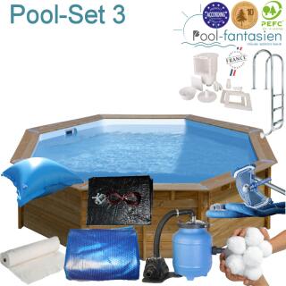 Gre Holzpool Lilli 2 ca. 280 x107 cm Set 3