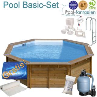 Gre Holzpool Vanille 2 &Oslash; 400  x 119 cm Basic-Set
