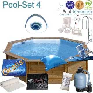 Gre Holzpool Vanille 2, &Oslash; 400  x 119 cm Set 4