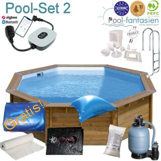 Gre Holzpool Violette 2, &Oslash; 500 x 127 cm Set 2