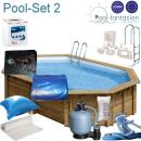 Gre Holzpool Grenade 2, 436 x 336 x 117 cm Set 2