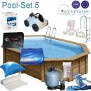 Gre Holzpool Grenade 4,36x 336x 1,19 cm Set 5