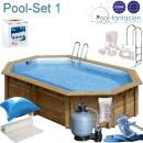 Gre Holzpool Grenade 2 4,36x 336x 1,17 m Set 1