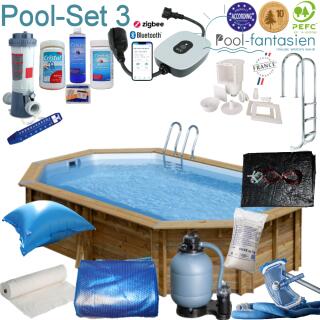 Gre Holzpool Canelle 5,51 x 3,51 x 1,19 m,Set 3