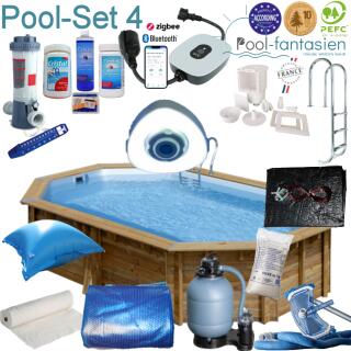Gre Holzpool Canelle 5,51 x 3,51 x 1,19 m Set 4