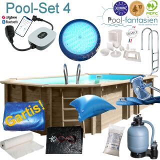 Gre Holzpool Oval Safran 2 ,620 x 395 x 136 cm Set 4