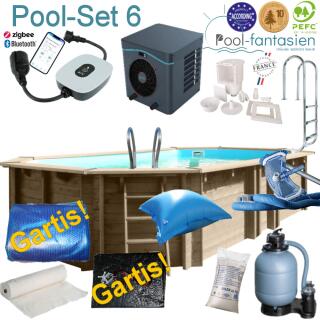 Gre Holzpool Oval Vermela 672 x472 x146 cm Set 6