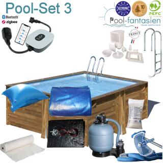 Gre Holzpool Carra 3,05 x 3,05 x 1,19 m Set 3