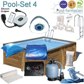 Gre Holzpool Carra 3,05 x 3,05 x 1,19 m Set 4