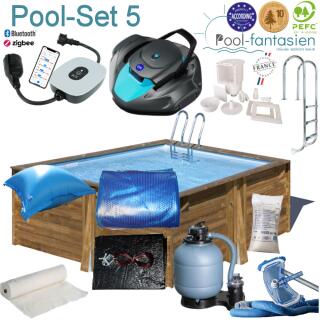 Gre Holzpool Carra 3,05 x 3,05 x 1,19 m Set 5