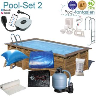 Gre Holzpool Marbella 4,20 x 2,70  x 1,17 m Set 2