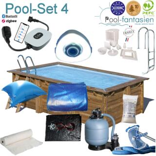 Gre Holzpool Marbella 4,20 x 2,70  x 1,17 m Set 4