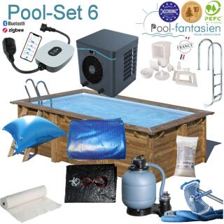 Gre  Holzpool Marbella 4,20 x 2,70  x 1,17 m Set 6