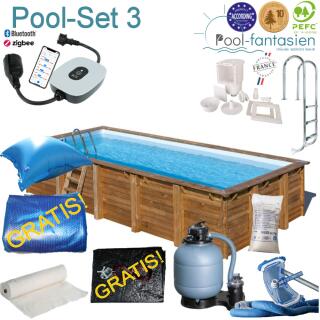 Gre Holzpool Braga 8,15  x 4,21 x 1,46 m Set 3