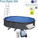 Gre Ovalbecken Set  KEA 610 x 375 x1,20m, in...