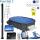 Gre Ovalbecken Set  Capri  610 x 375 x1,32m, in Anthrazitoptik Set 2: + Sommer-u. Winterplane + Solardusche