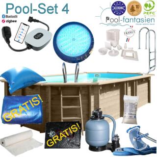 Gre Holzpool ORANGE 755 x 456 x 146 cm Set 4