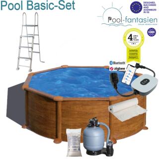 Gre Mauritius Rundbecken-Set 5,50 x 1,32 m